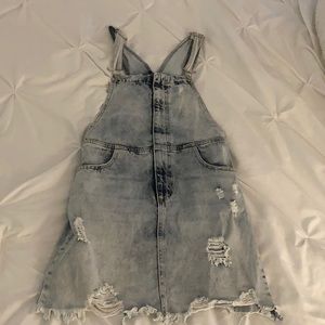 Forever 21 denim overall dress